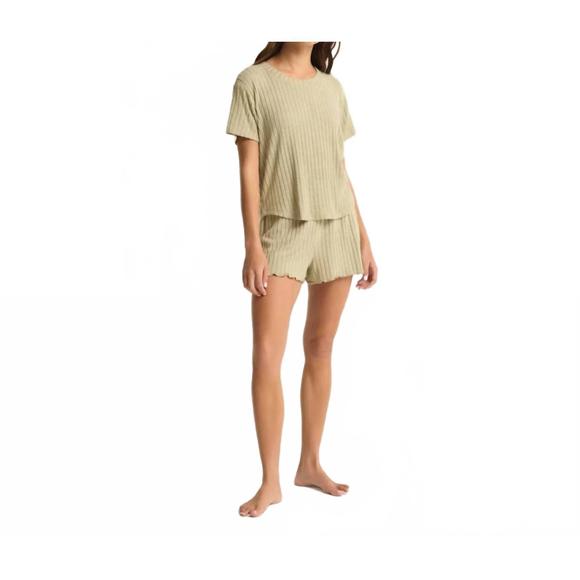 NEW Z SUPPLY dawn smocked rib shorts in meadow - Picture 1 of 3
